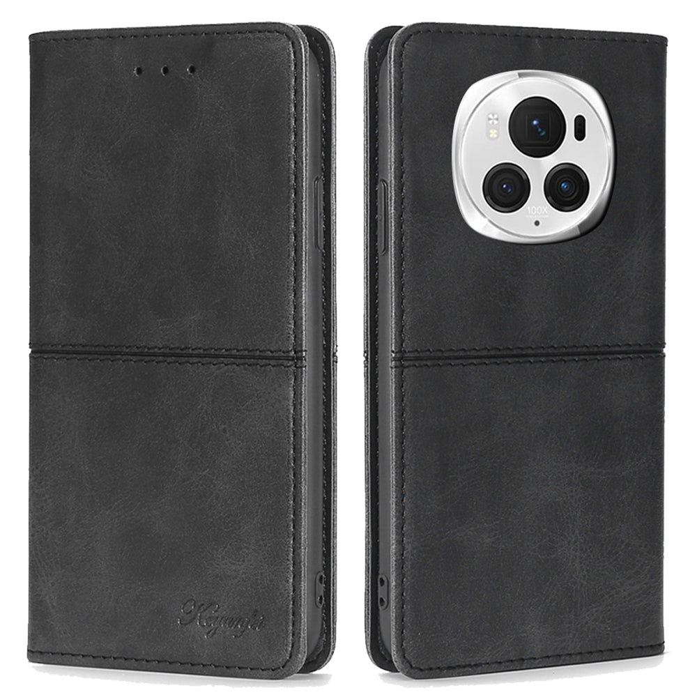 For Honor Magic6 Pro 5G Case Cowhide Texture Anti-Scratch Leather Phone Cover with Card Slots For Honor Magic6 Pro 5G Case Cowhide Texture Anti-Scratch Leather Phone Cover with Card Slots